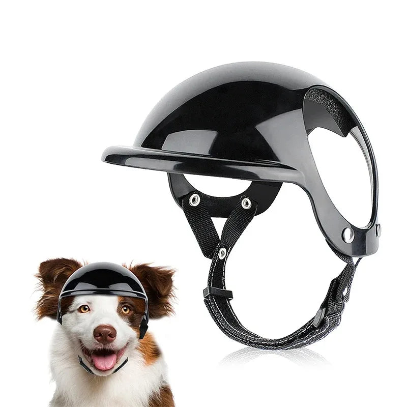 Stylish Pet Helmet S/M/L Bicycle Motorcycle Helmet with Sunglasses Dog Cat Helmet for Traveling Protection Head Pets Accessories