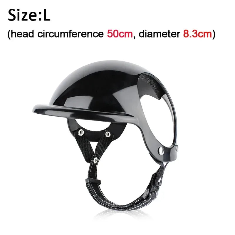Stylish Pet Helmet S/M/L Bicycle Motorcycle Helmet with Sunglasses Dog Cat Helmet for Traveling Protection Head Pets Accessories